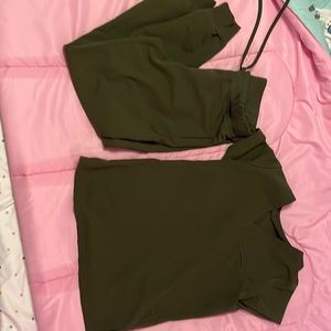 Green mandala scrubs top xs bottom s